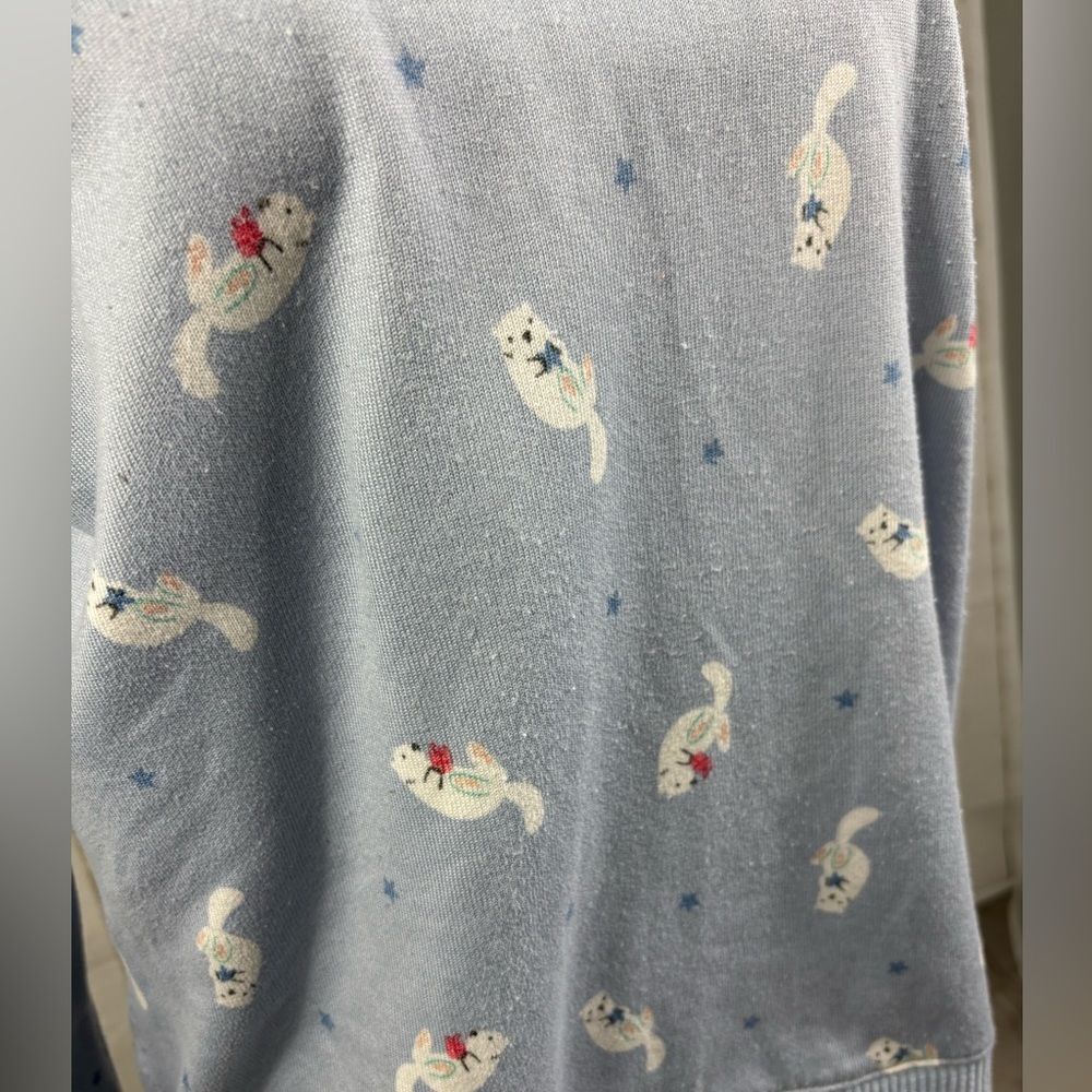 ‼️5/$25‼️ LC Lauren Conrad Intimates Pajama Sweatshirt Polar Bear - Picture 4 of 7